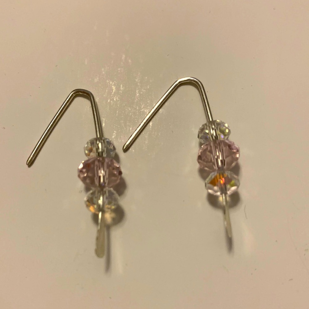 Swarovski Crystal and Sterling Silver Earrings